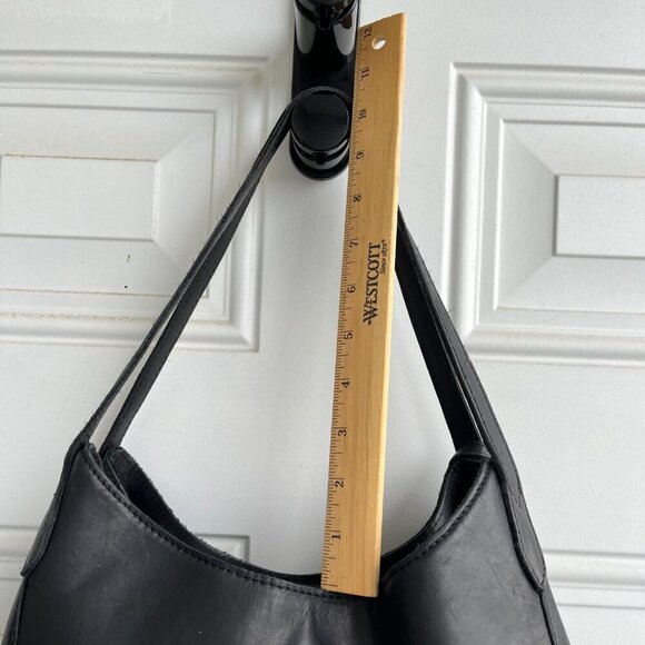 Margot New York Shoulder Bag Soft Leather Multiple Pockets Snap Closure Black OS - Picture 3 of 14